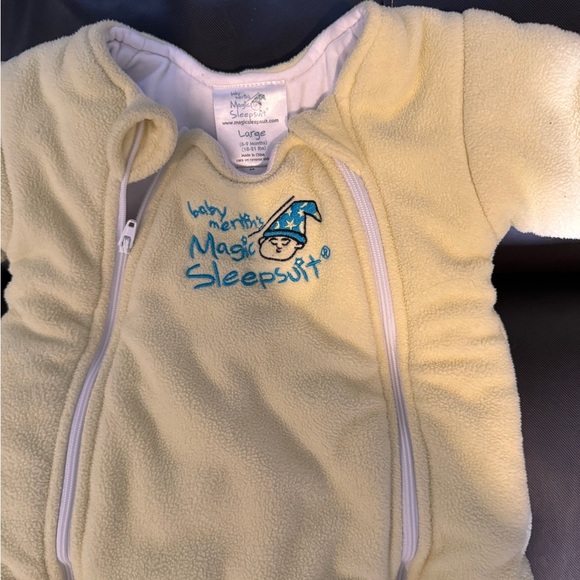 Baby Merlin’s Magic Sleep Suit Yellow Large 6-9 Mos 18-21 Lbs Transition Swaddle - Picture 3 of 8